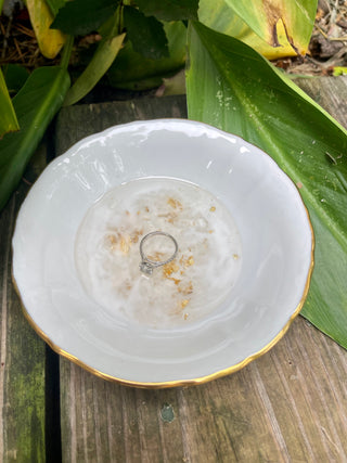 Flakes of Gold Jewelry Dish